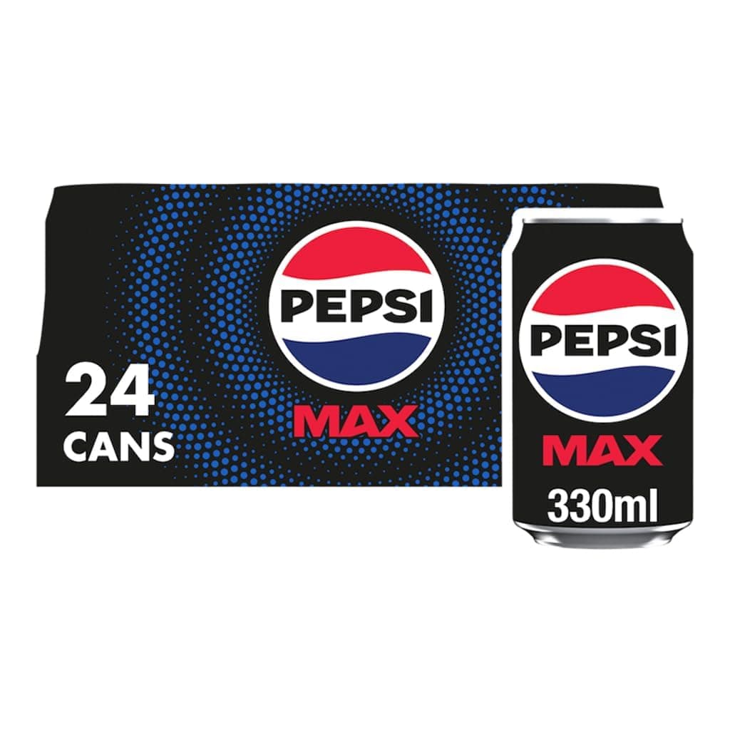 Pepsi Max No Sugar Cans, 24x330ml