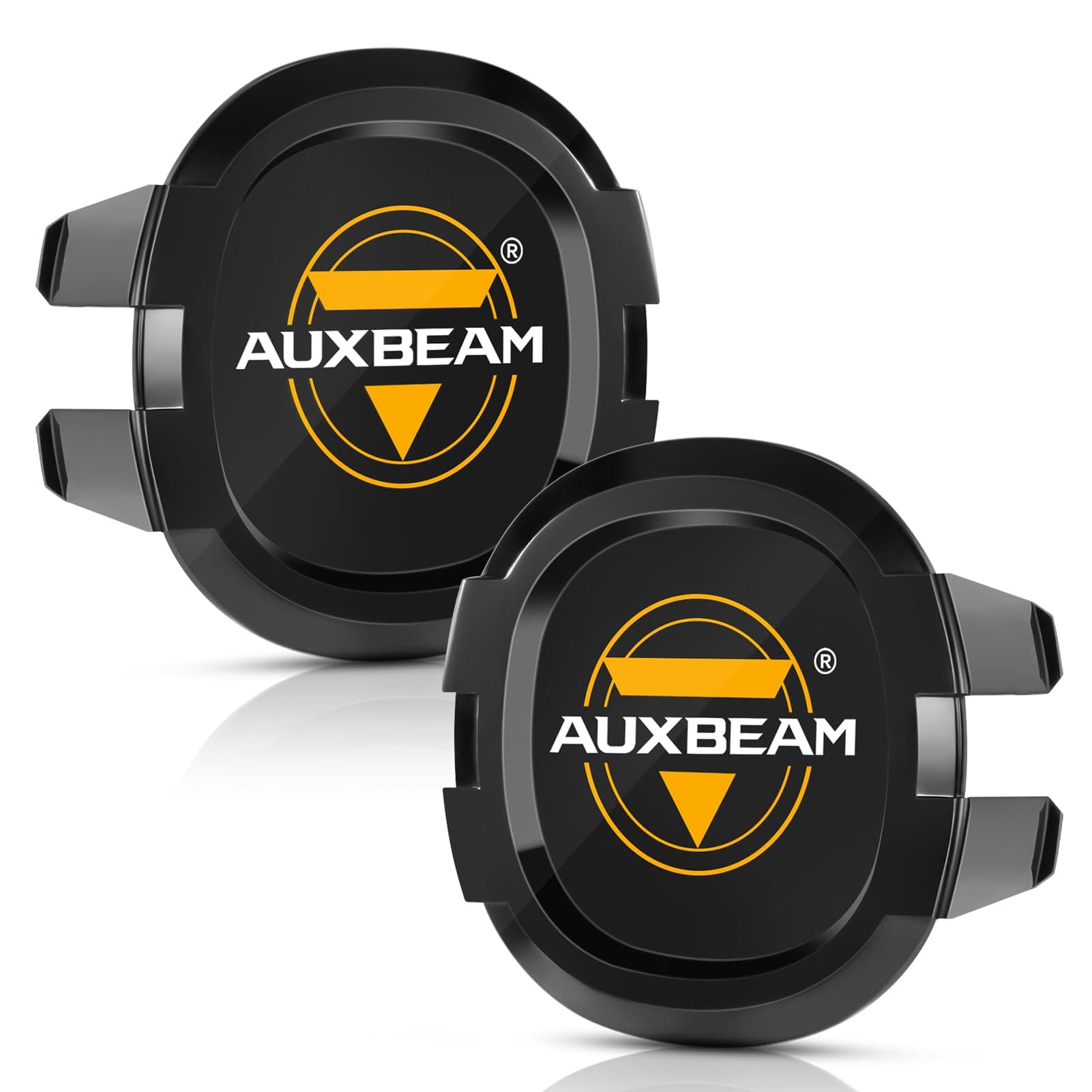 Auxbeam Black Round Offroad Light Covers, 4 Inch LED Pods Protective Covers for Off Road Driving Lights LED Fog Lights A-Pillar Bumper Light Bar Work Lights, Pair