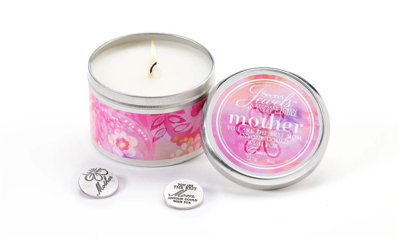 Secret Jewels Gracious Scented Mother Candle Tin, 8 oz