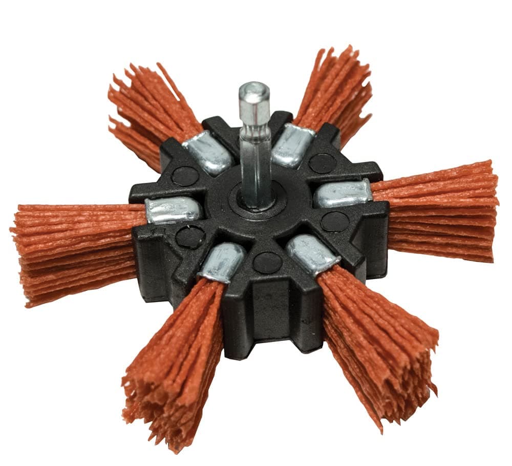 Century Drill & Tool and 77341 Coarse Nylon Flap Brush, 4-Inch (80 Grit)