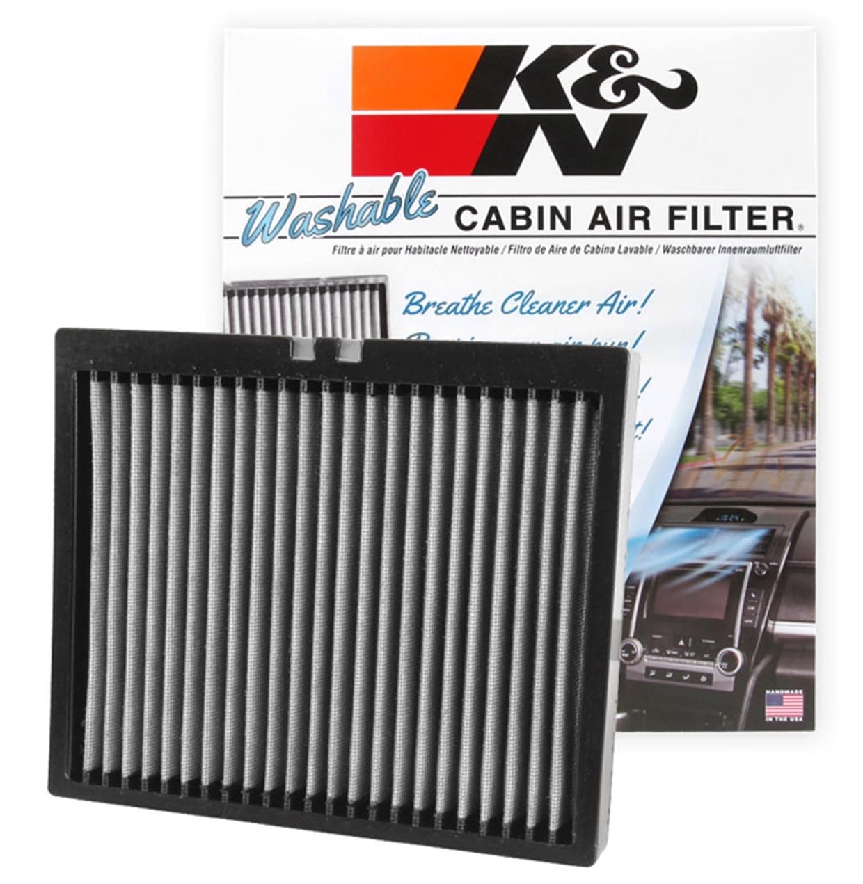 LIFETIME Cabin Air Filter: Premium, Washable, Clean Air for your Cabin: Compatible with 2010-2024 Buick/Cadillac/Chervolet: (See Product Description for Select Models), VF2040
