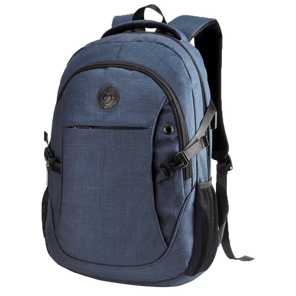 Laptop Backpack,Water Resistant Nylon with USB Charging Headphone Port Fits Under 15.6-Inch Laptop and Notebook bookbag by Eastern Time