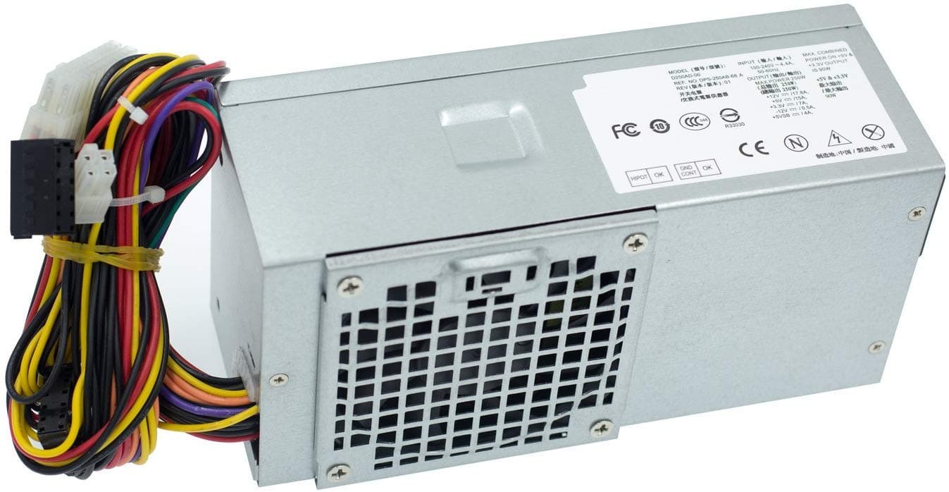 MiliPow 250W Power Supply Replacement for Dell Optiplex 3010 990 790 390, Inspiron 620s 537s 540s 545s 546s 560s 570s 580s, Vostro 220s, Studio 560s 540s Slim Desktop DT Systems
