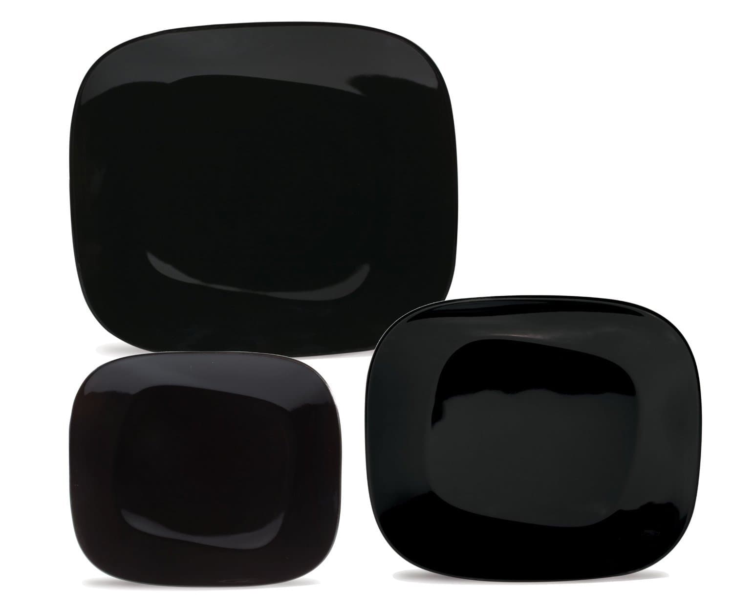 Karim Rashid Dinnerware Porcelain Set, Black (Set of 6)