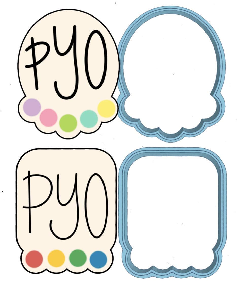 PYO Cookie Cutter Set - American Confections - Paint Your Own, Square, Circle