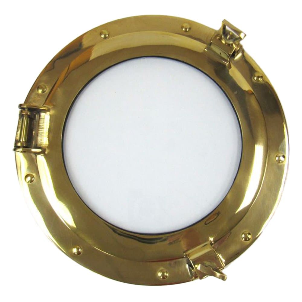 Robin Exports IOTC Brass Porthole Frame with Clear Glass