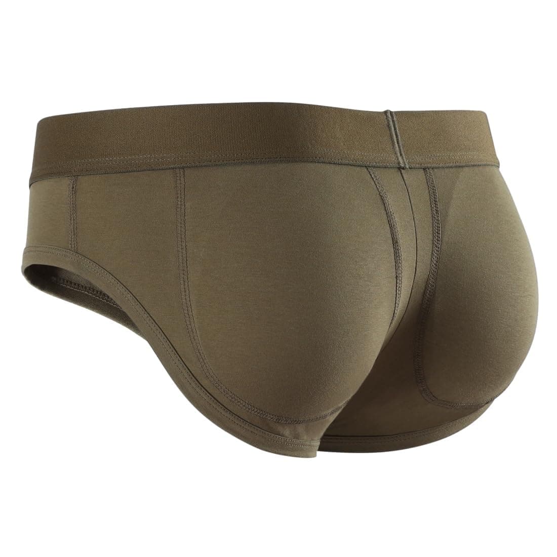 Mens Padded Briefs Removable Pad of Butt Lifter and Enlarge Package Pouch