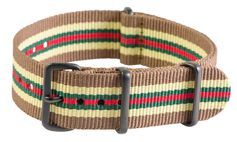 Clockwork Synergy, LLCClockwork Synergy Premium Nylon Nato Watch Straps bands PVD Black Hardware