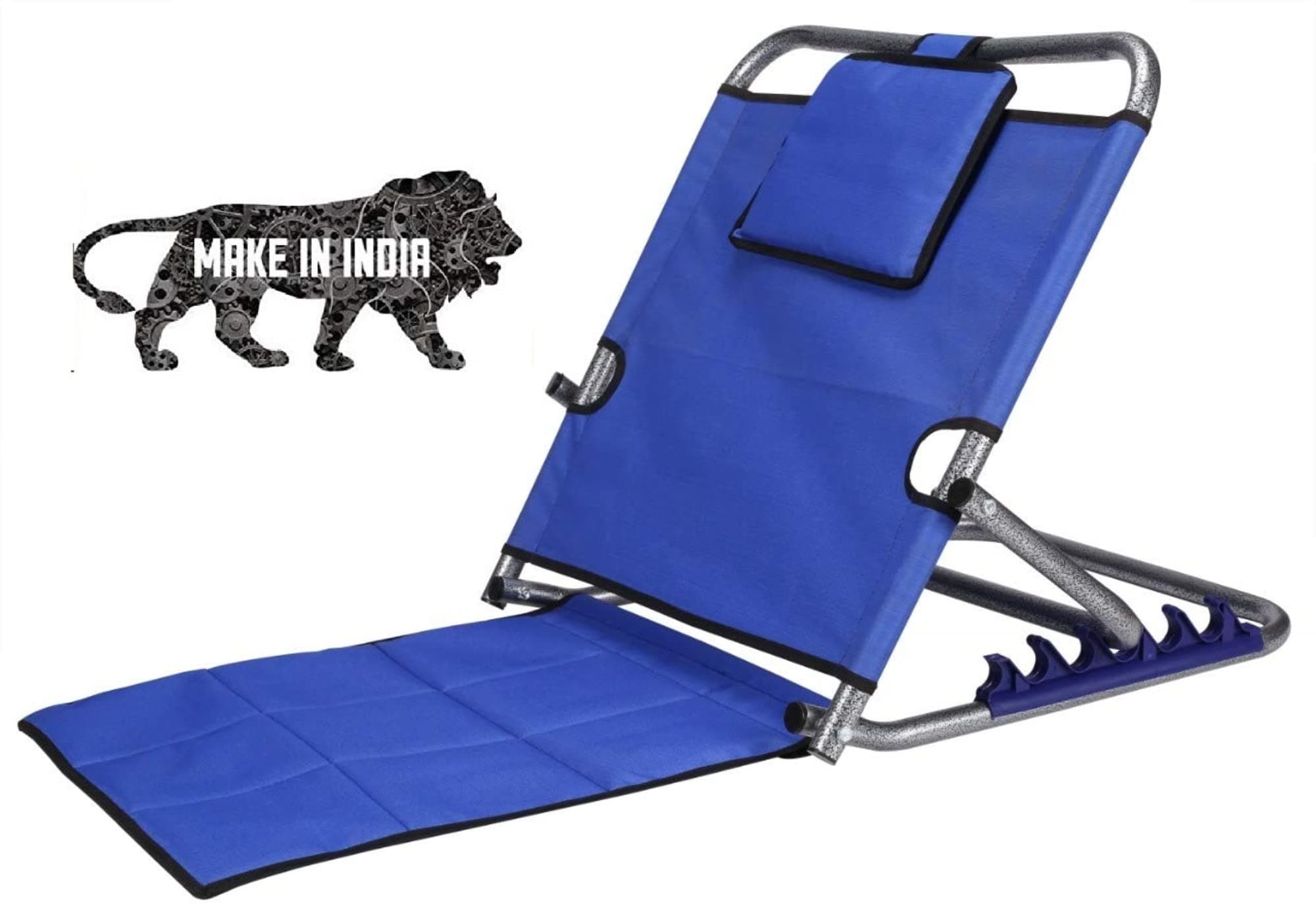 Back Rest For Paietent (Blue, Memory Foam, pack of 1)