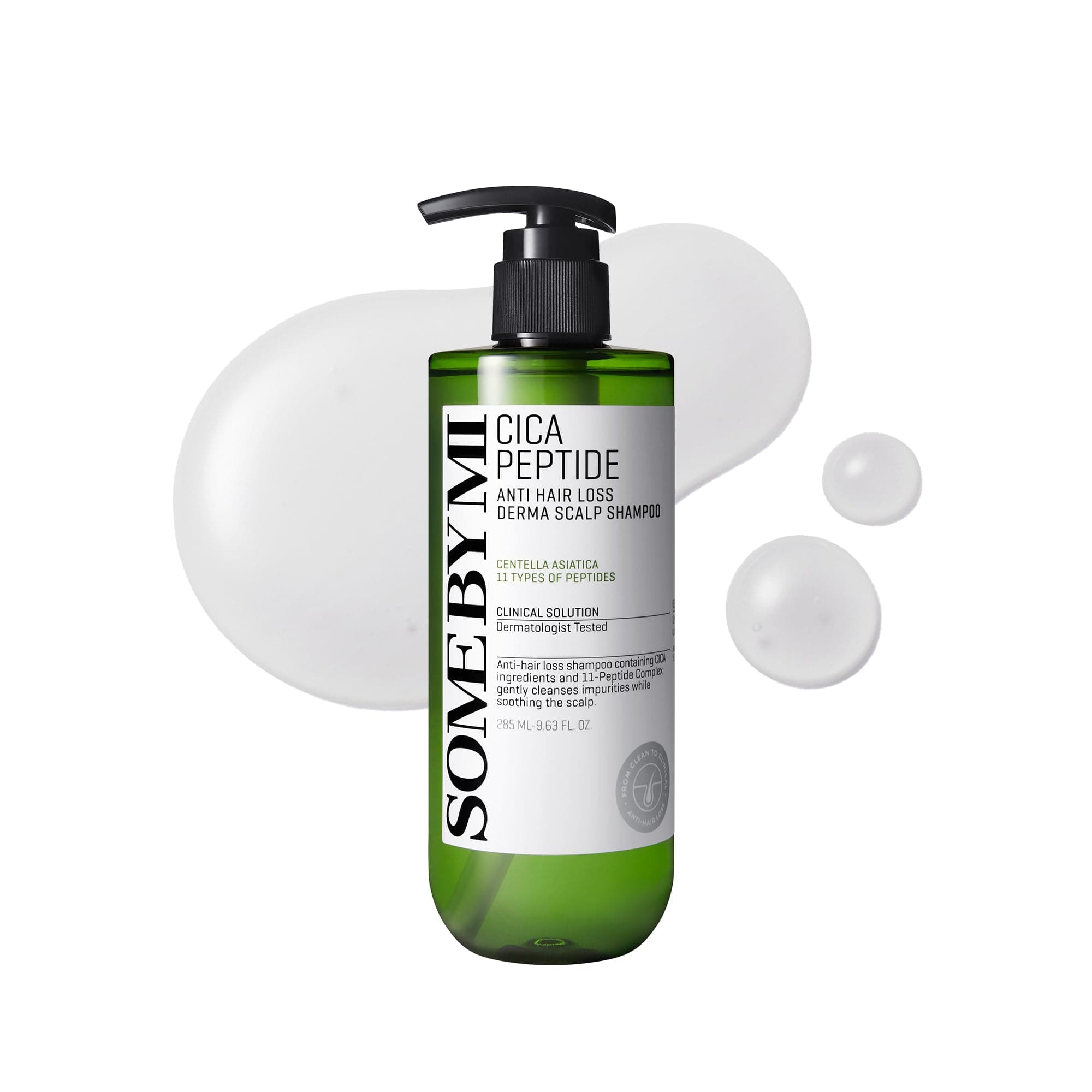 SOME BY MI Deer Peptide Anti-Hair Loss Dermasculp Shampoo (9.2 fl oz (285 ml), Hair Care, Deer, Menthol Ingredients, Scalp Cleansing, Men's Hair Care