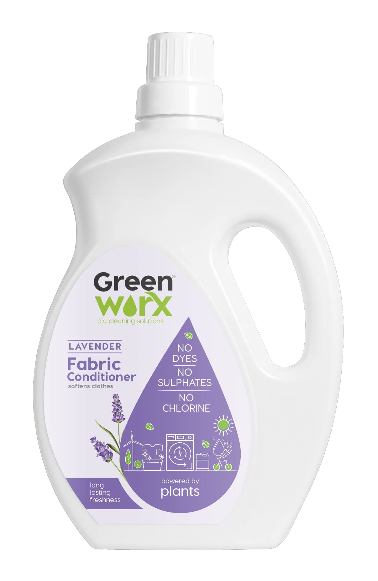 Natural Fabric Conditioner -1 Ltr I Lavender With Mint Fragrance I Eco-Friendly & Biodegradable| Top Load & Front Load Washing Machine| Skin Safe, Baby Safe, Liquid
