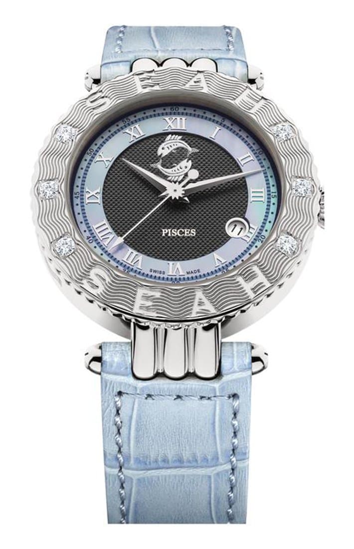 Empyrean Zodiac Sign Pisces Limited Edition 42mm Swiss Made Automatic Diamond Watch.
