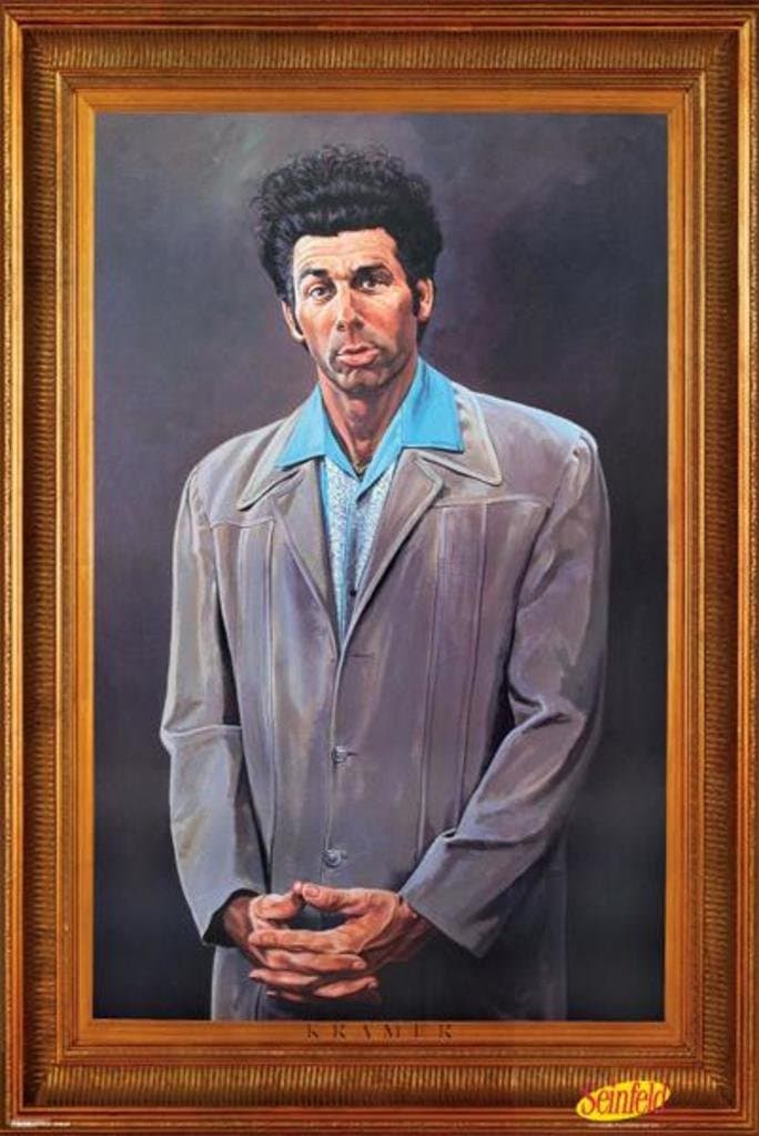 The Kramer Portrait Seinfeld Faux Frame TV Cool Wall Decor Art Print Poster 24x36