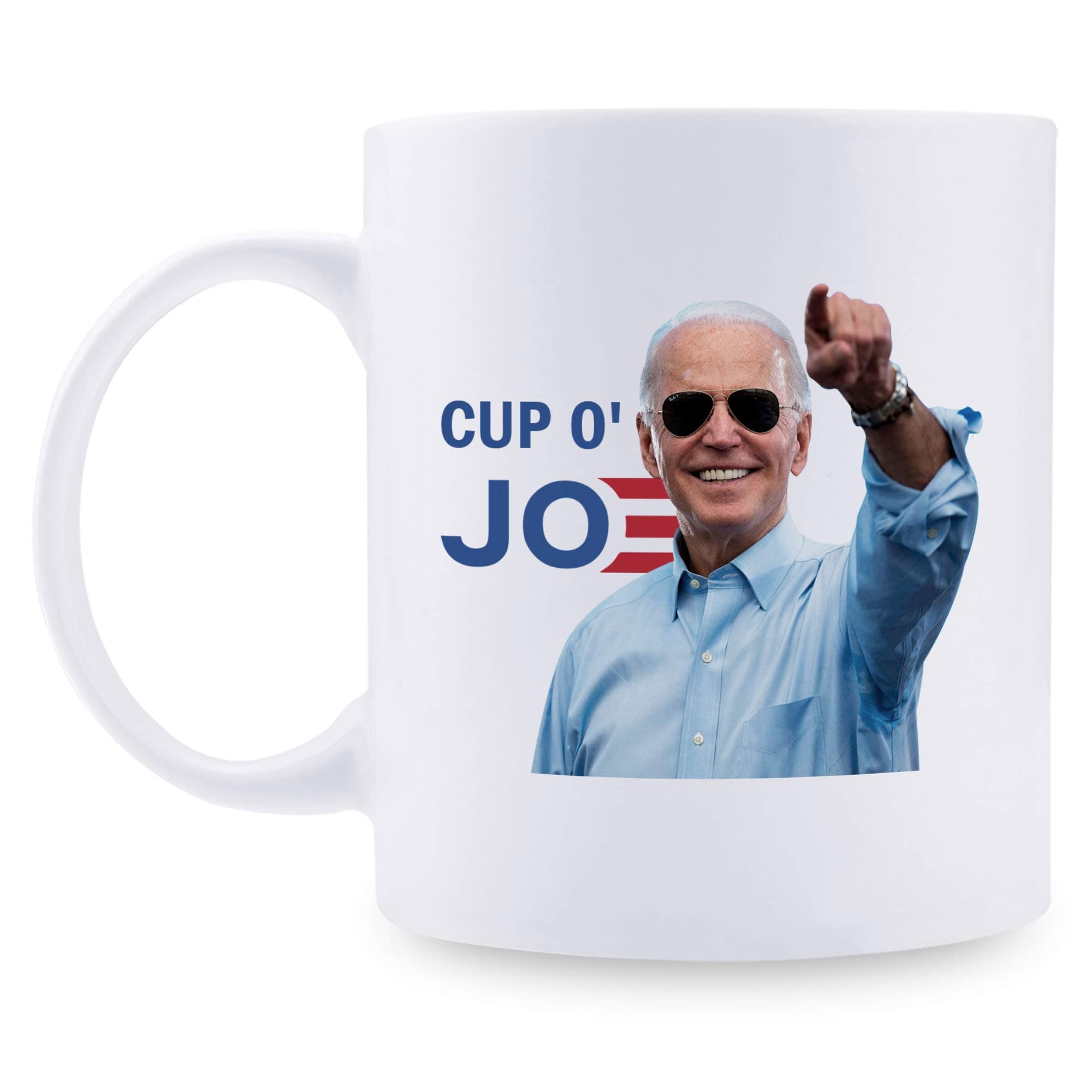 aiyaya Joe Biden Mug - Cup O' Joe Mug - Great Present Ideas for Mom, Dad, Wife, Husband, Son, Daughter, Friend, Colleague, Coworker - 11 oz Coffee Mug