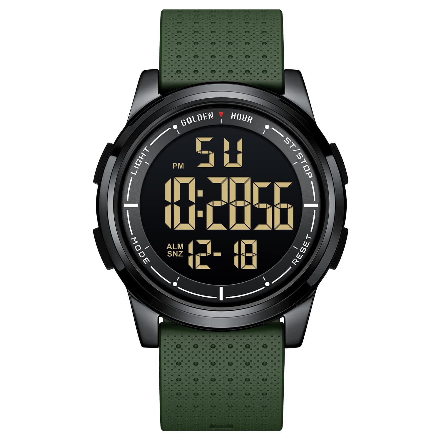 Ultra-Thin Minimalist Sports Waterproof Digital Watches Men with Wide-Angle Display Rubber Strap Wrist Watch for Men Women