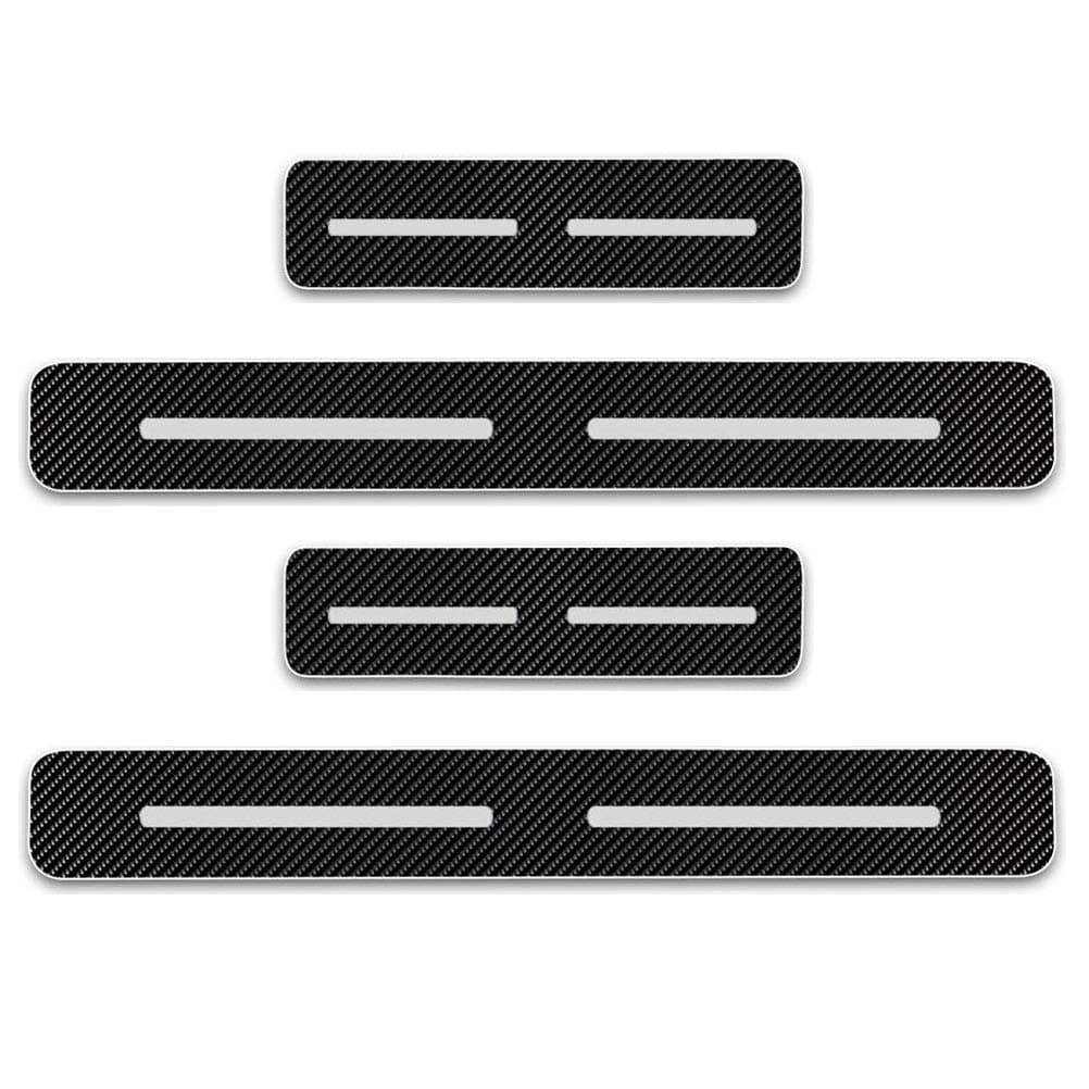 Door Sill Protector Strips 4 door Trim Cover Entry Guards White For Navara