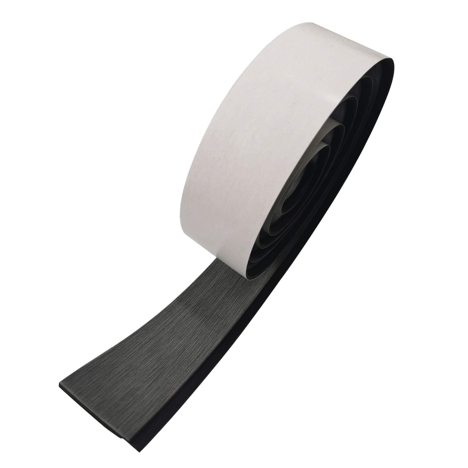 CHURERSHINING EVA Boat Decking Sheet Border Stripe with Self Adhesives ,Marine Teak Deck Flooring Material, 94.5"(7.87ft),Light Gray/Brown