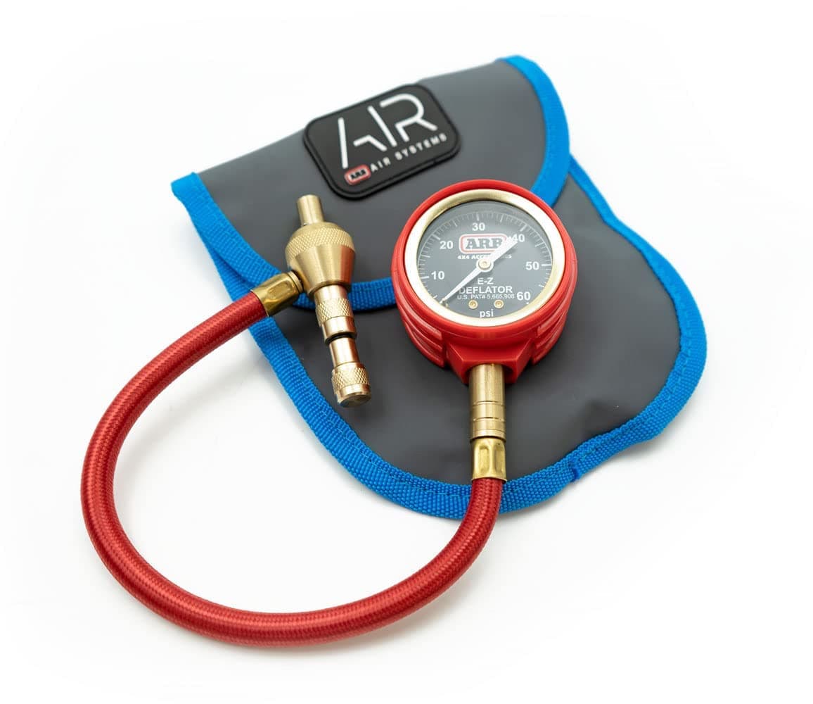 ARB505 E-Z Deflator Kit 10-60 PSI Tire Pressure Gauge Rapid Air Down Offroad Kit (PSI),blue