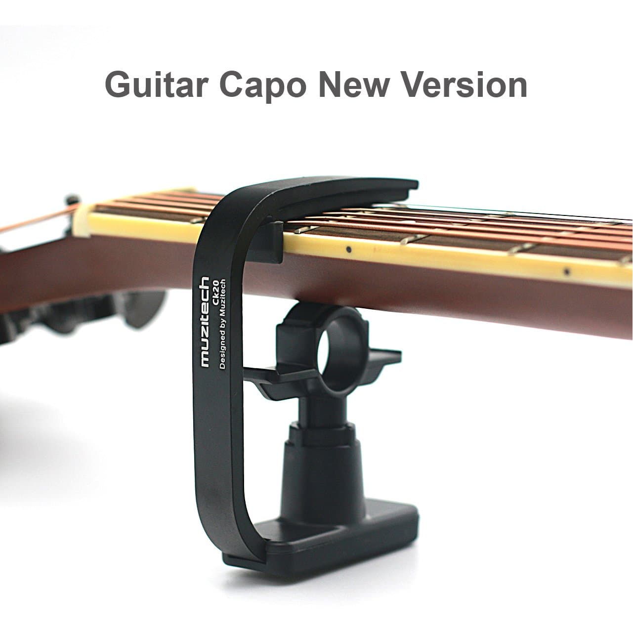 6 String Guitar Capo,Loftstyle Professional Guitar Capo With Guitar Pick Of 3mm Deluxe 6 String Folk Guitar Capo Classic Guitar Capo Ukulele Capo Silver Heavy Duty Design