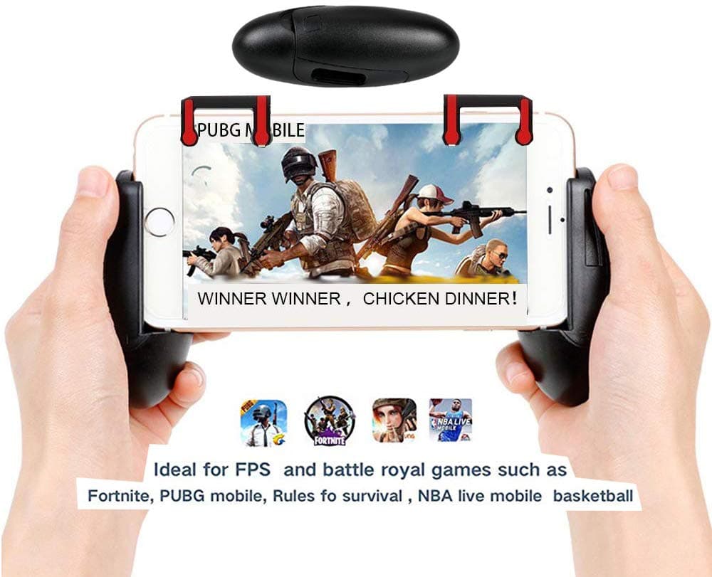[Upgraded Version] Fortnite / PUBG Mobile Controller, Sensitive Shoot Aim Trigger Fire Buttons L1R1 Joystick Gamepad, Support 4.5''-6.5'' Smartphone