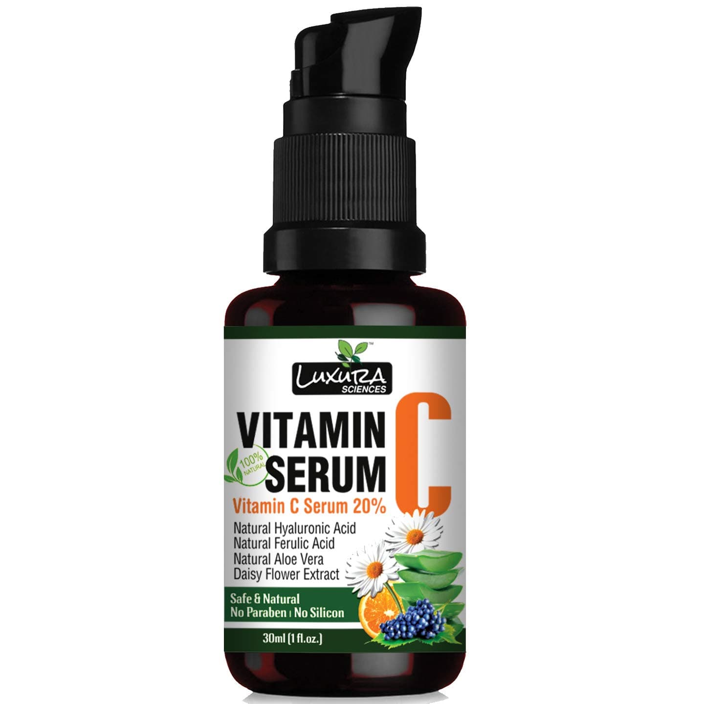 Vitamin C Face Serum | Anti-Aging Formula for Youthful Radiance | Reduces Fine Lines, Spots & Sun Damage | Firming & Hydrating Facial Elixir | 1.01 Fl Oz (30ml)