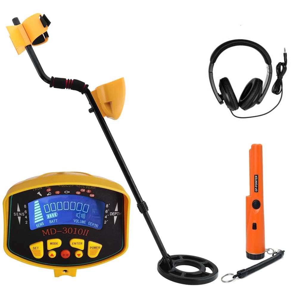 Digital Metal Detector, High-Accuracy Waterproof Metal Finder with Large LCD Screen and Unique Tone Prompt, Sensitive Treasure Hunting Tool
