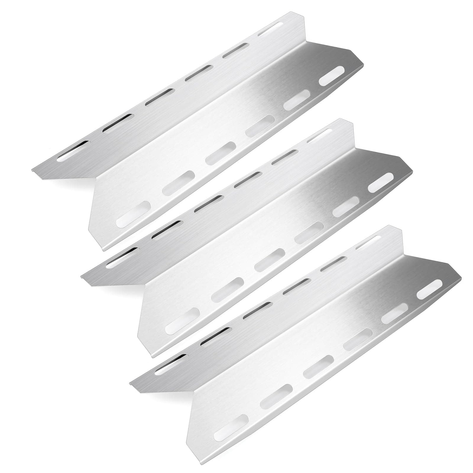 GFTIME44CM Stainless Steel Heat Plate Replacement for Charmglow 720-0234, 720-0289, Flame Tamer spare parts for Nexgrill 720-0033, 720-0335, Perfect Flame, Perfect Glo Gas Grills, 3 Pack