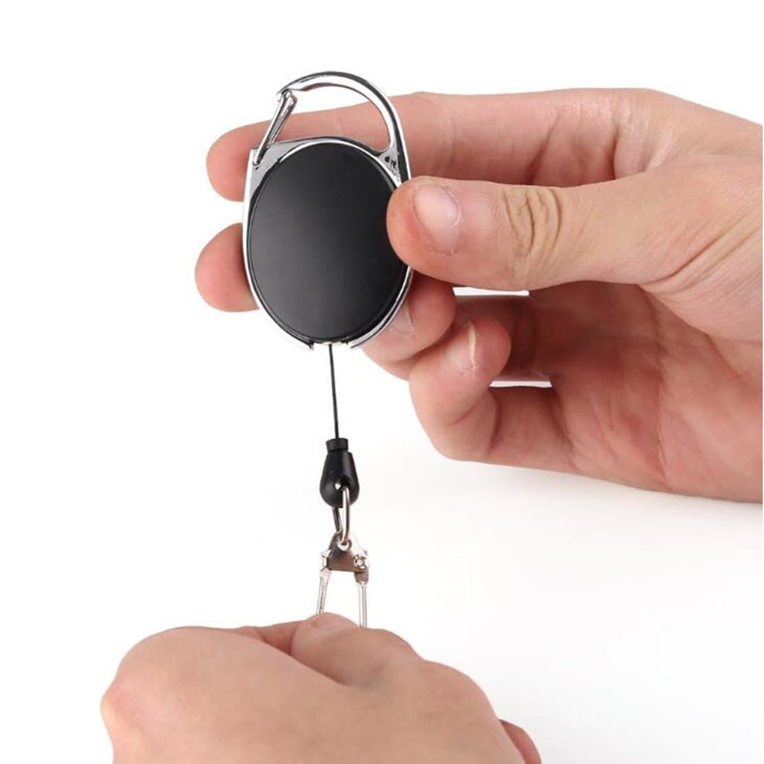 Retractable Key Chain Retractable Key with 27 Inches Steel Wire Rope