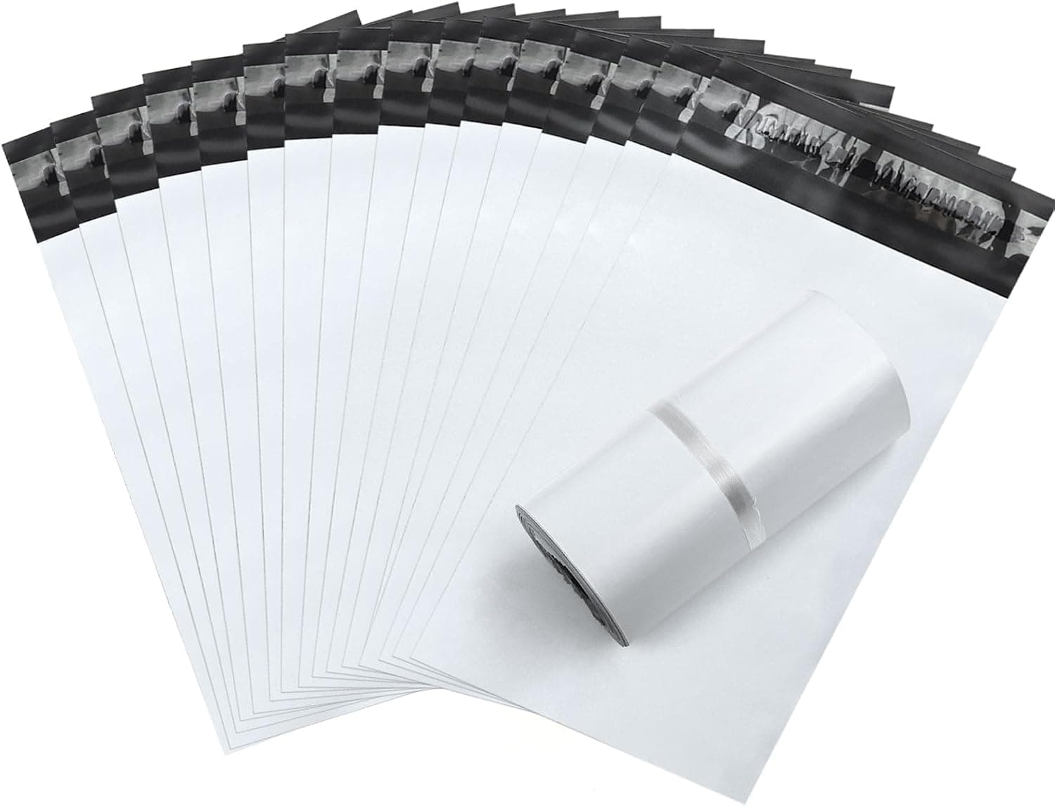 Diaper Disposal,100 Pack 6" x 8" Plastic Bags for Adult Diaper Disposal,Self-Adhesive Strips to Seal in Odours,Suitable for Elderly Nappy Care at Home & for Travel (100), 1 count, White