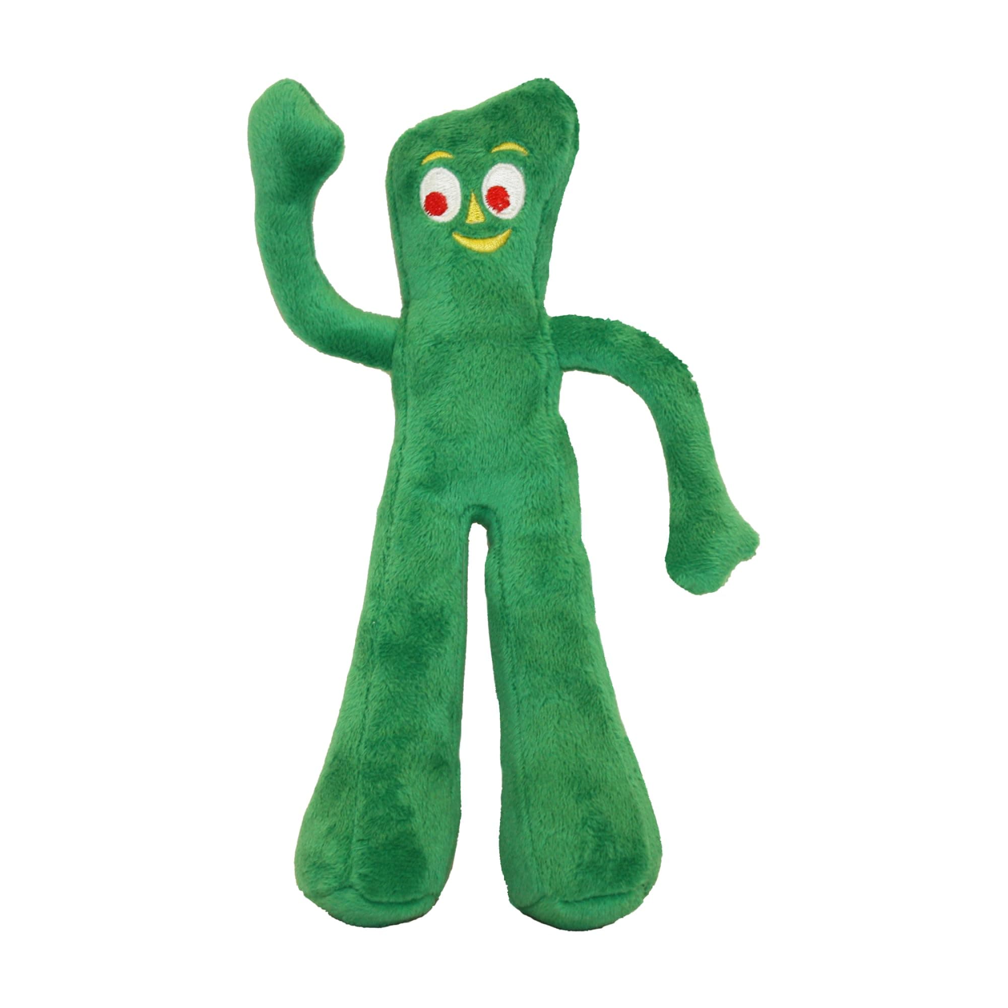 Multipet Gumby Plush Filled Dog Toy, Green, 9 inch (Pack of 1)