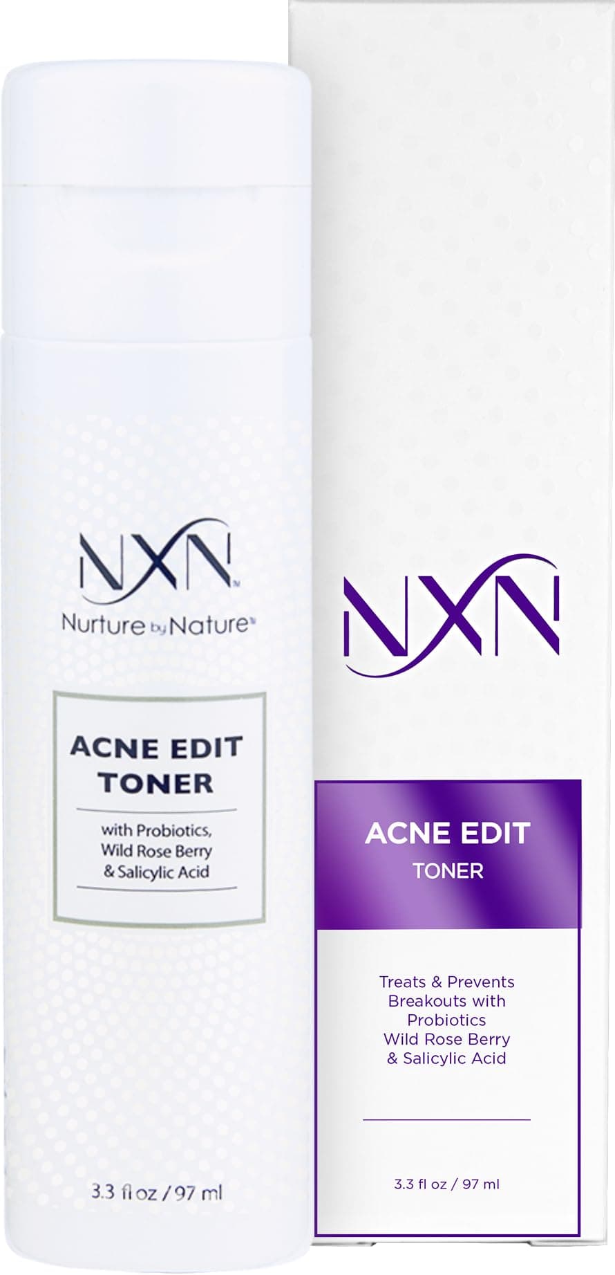 Acne Facial Toner with Salicylic Acid, Witch Hazel, Probiotics & Natural Multi-Fruit Extracts Alcohol Free Treatment for All Skin Types