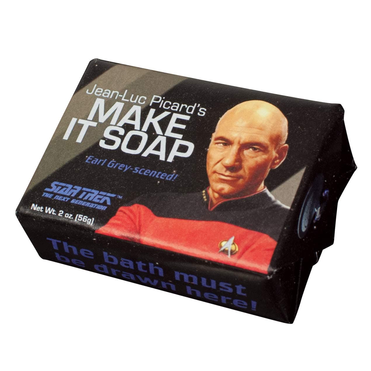 Star Trek Jean Luc Picard Make it Soap! - 1 Mini Bar of Soap - Made in USA