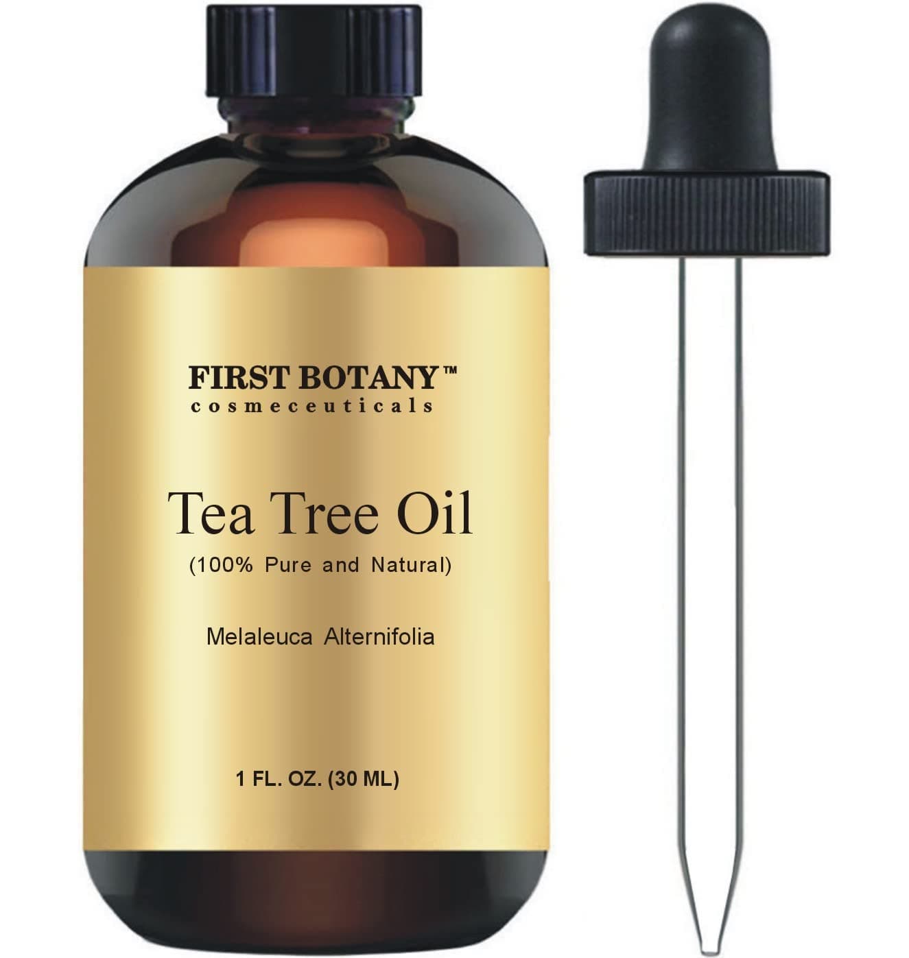 100% Pure Australian Tea Tree Essential Oil with 45% Terpinen-4-ol, 30ml A Known Solution to Help in Fighting Acne, Toenail Fungus, Dandruff, Yeast Infections, Cold Sores..