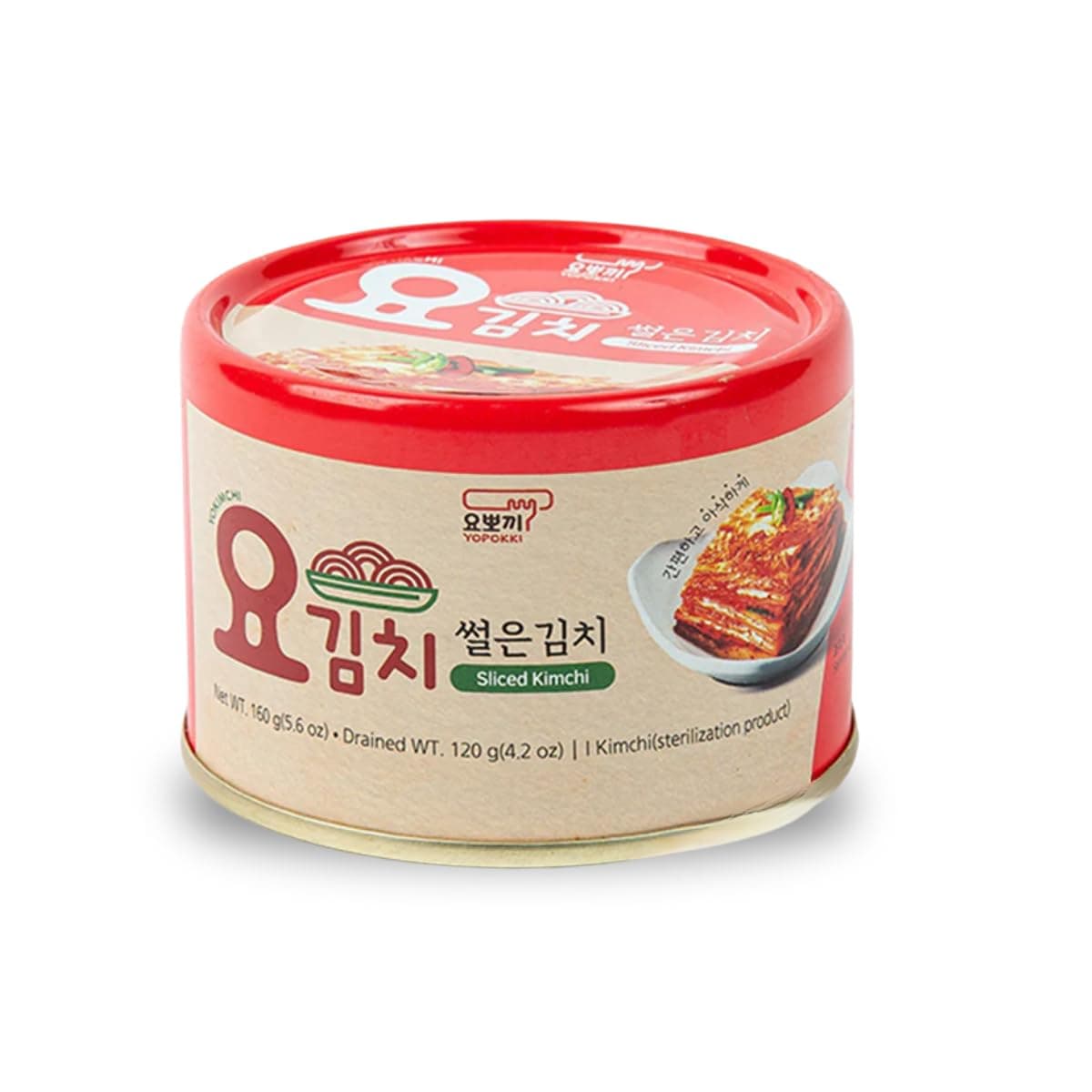 YOPOKKI Korean Canned Regular Kimchi napa Cabbage (1 EA, Original taste)