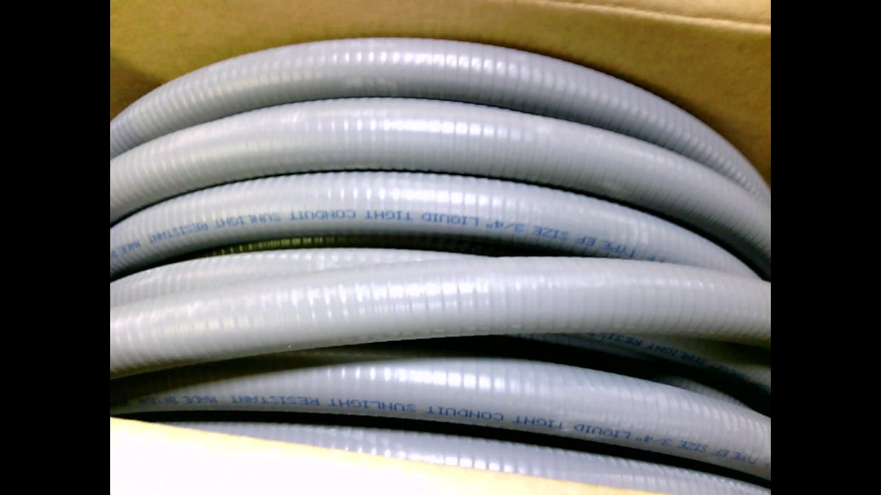 Ef-12, Liquid-Tight Conduit 3/4" X 100', Gray Ef-12