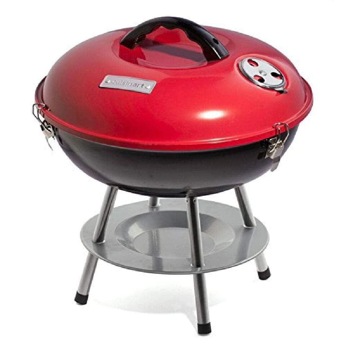 CCG190RB Inch BBQ, 14" x 14" x 15", Portable Charcoal Grill, 14" (Red)