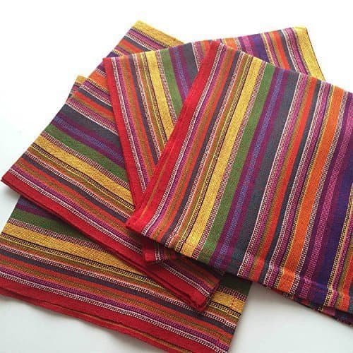 Fiesta Woven Cloth Napkins, Set 4, Ethical, Fair Trade