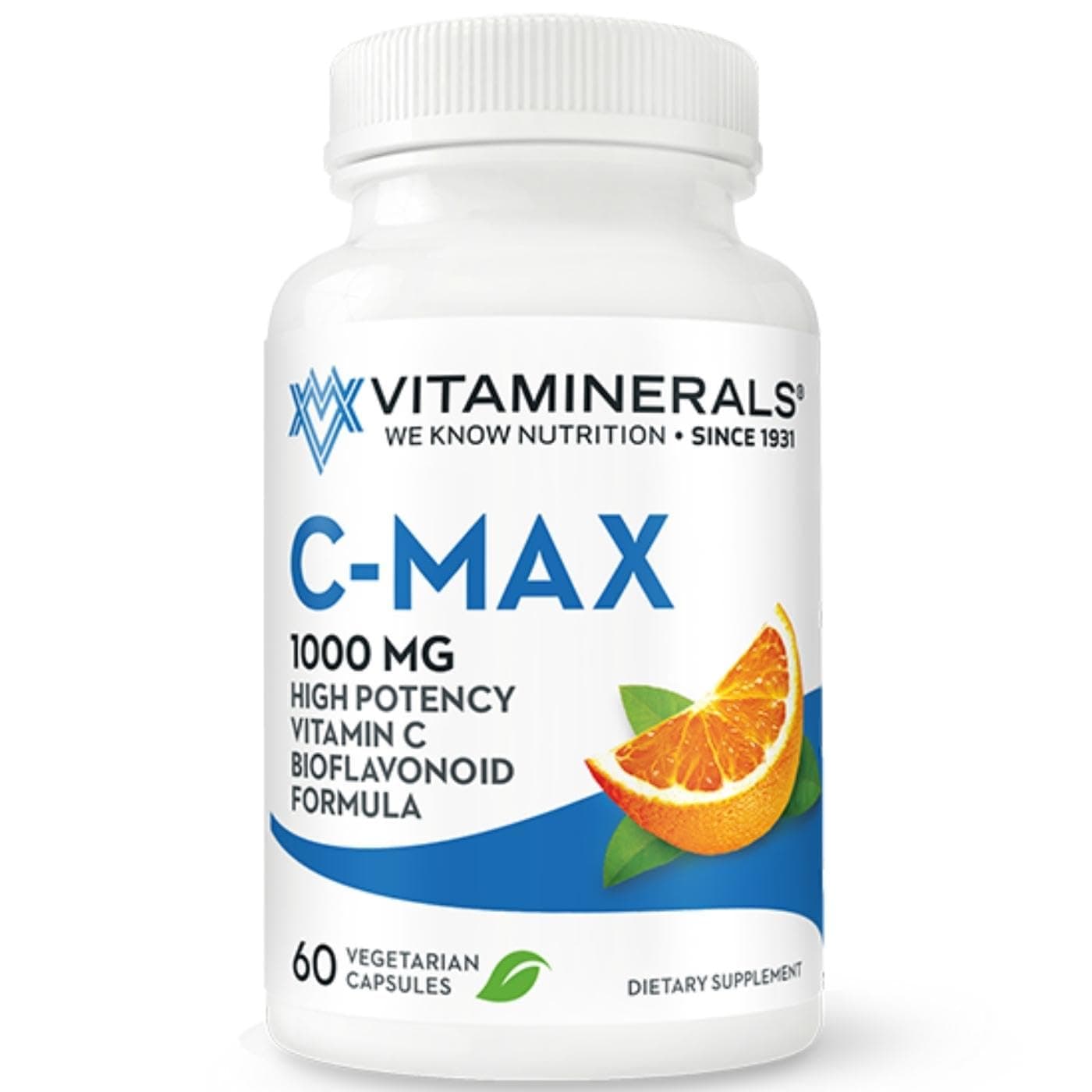 ® C MAX Antioxidant Support 1,000 mg Vitamin C, with Bioflavanoids - Veggie Capsules (60 Vegetarian Capsules)