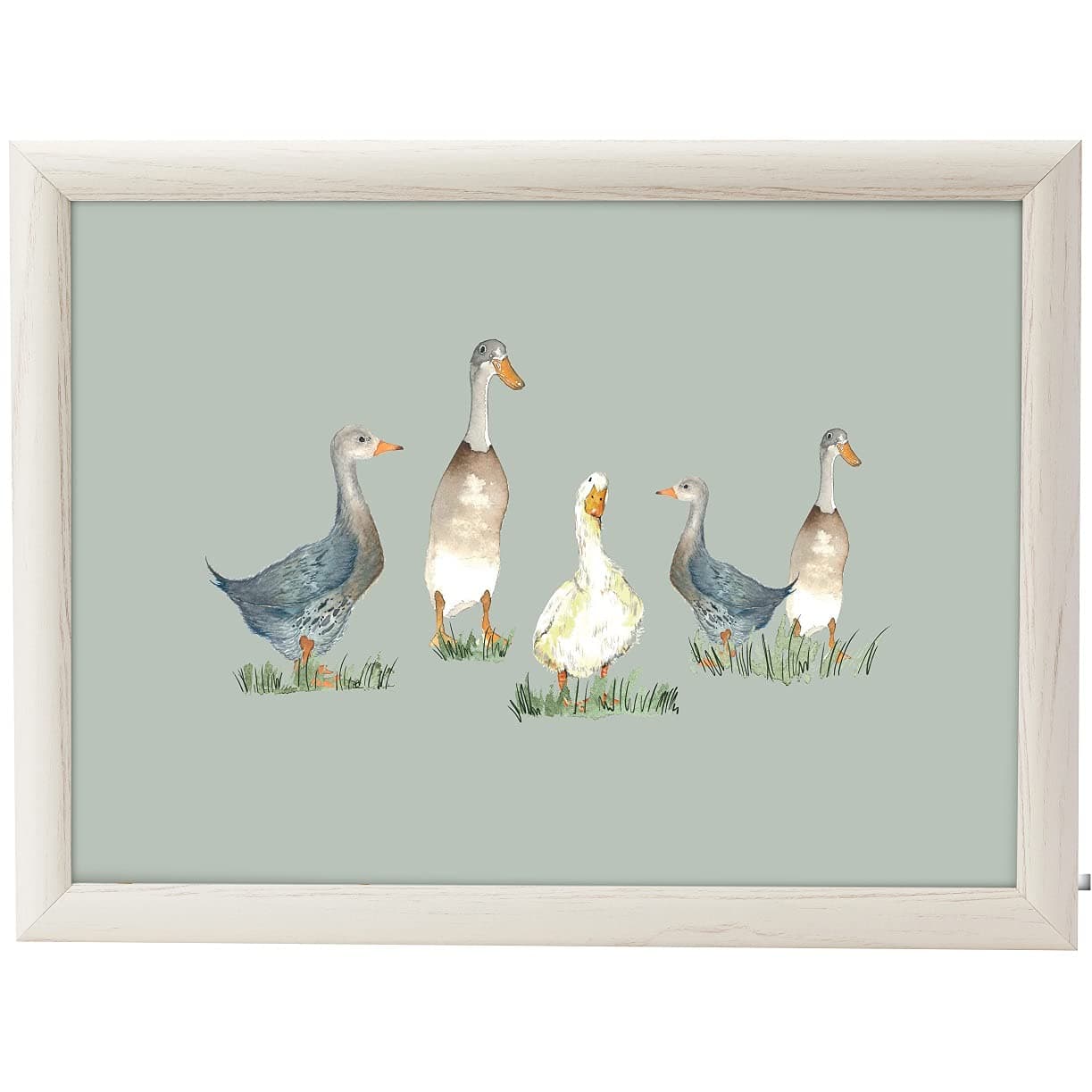 The English Tableware Co. Riverdale Farm-Lap tray Large Wooden Soft Padded Cushioned Bean Bag Lap Dinner Laptop Food TV Tray