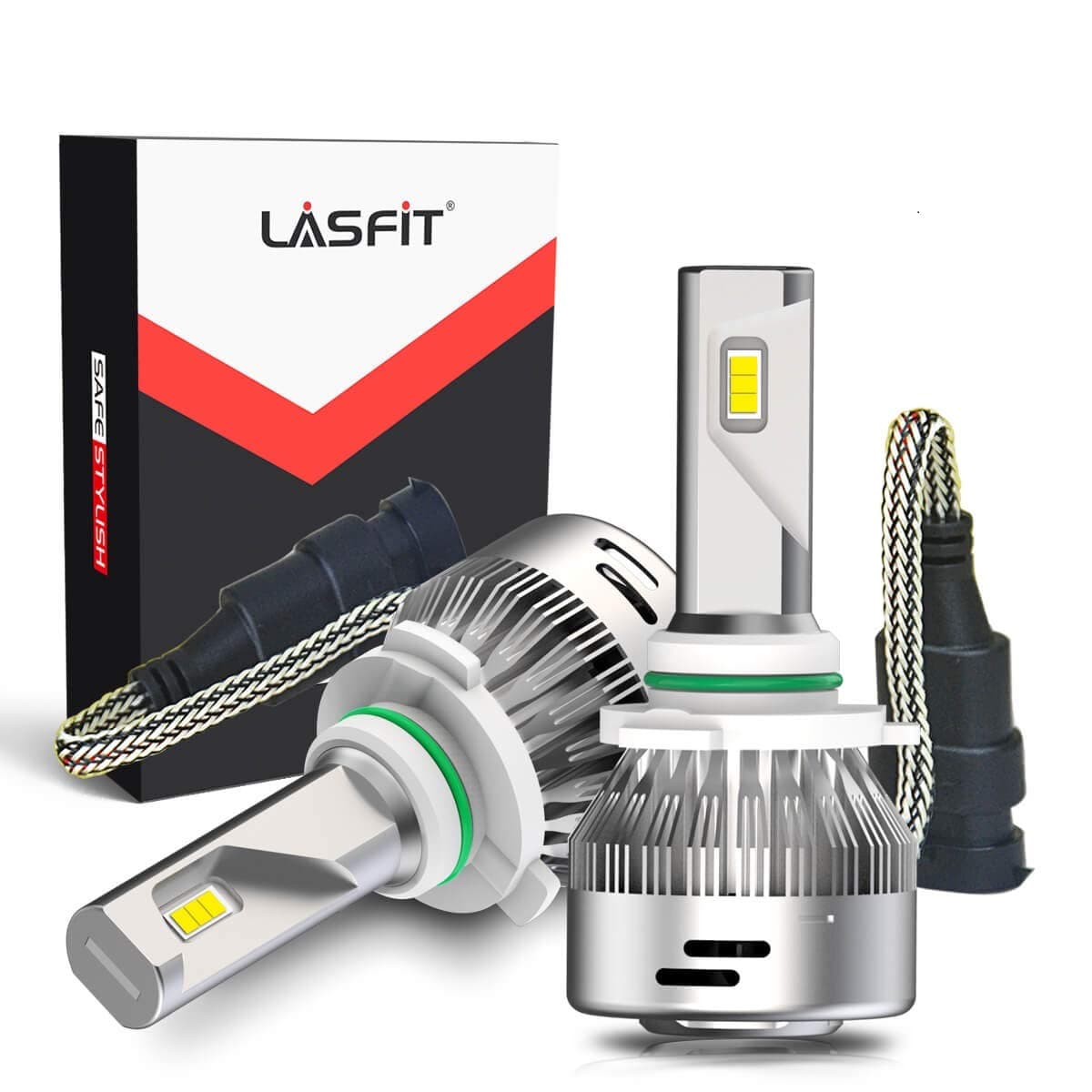 LASFIT 9006 LED Bulbs HB4 60W 6000Lm 6000K Cool White-Fog Light Bulbs Replacement for RAV4 Corolla Camry 4Runner Highlander Civic Accord