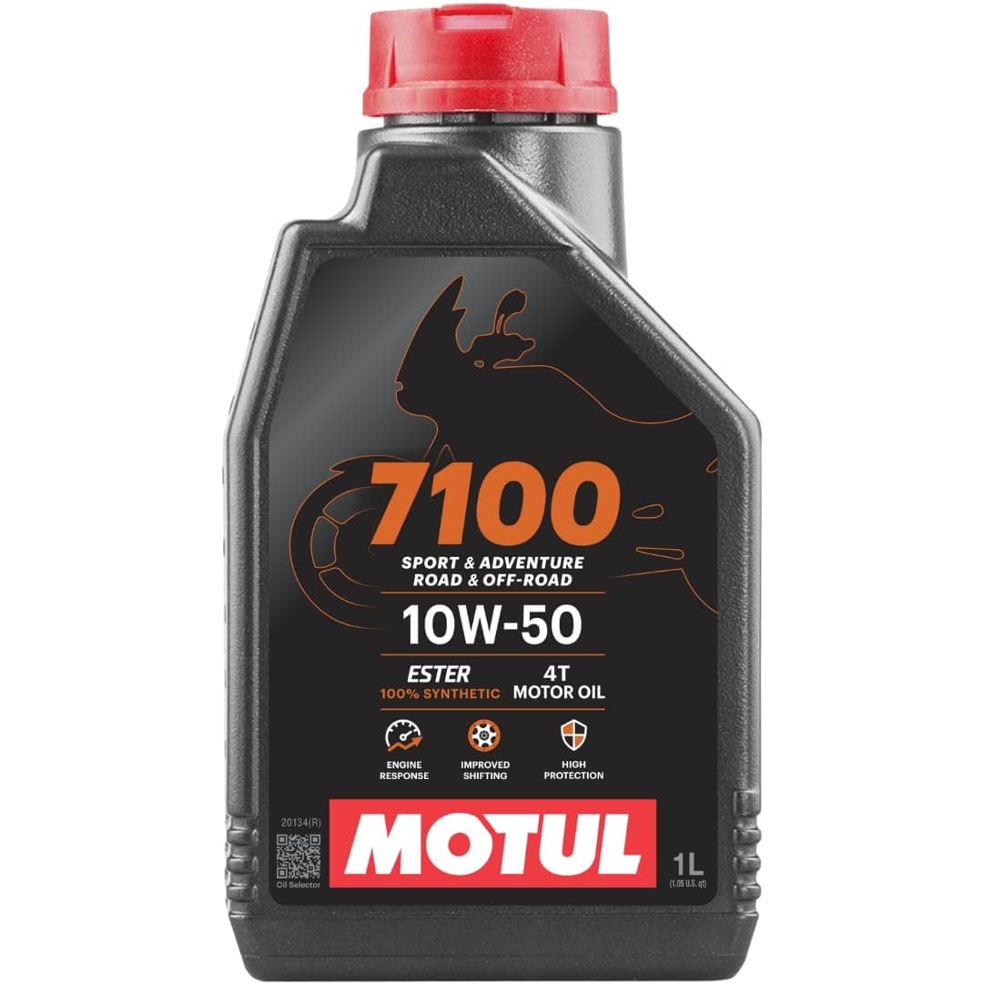 Motul 7100 4T API SN Fully Synthetic Ester Petrol Engine Oil for Bikes 10W50-1L