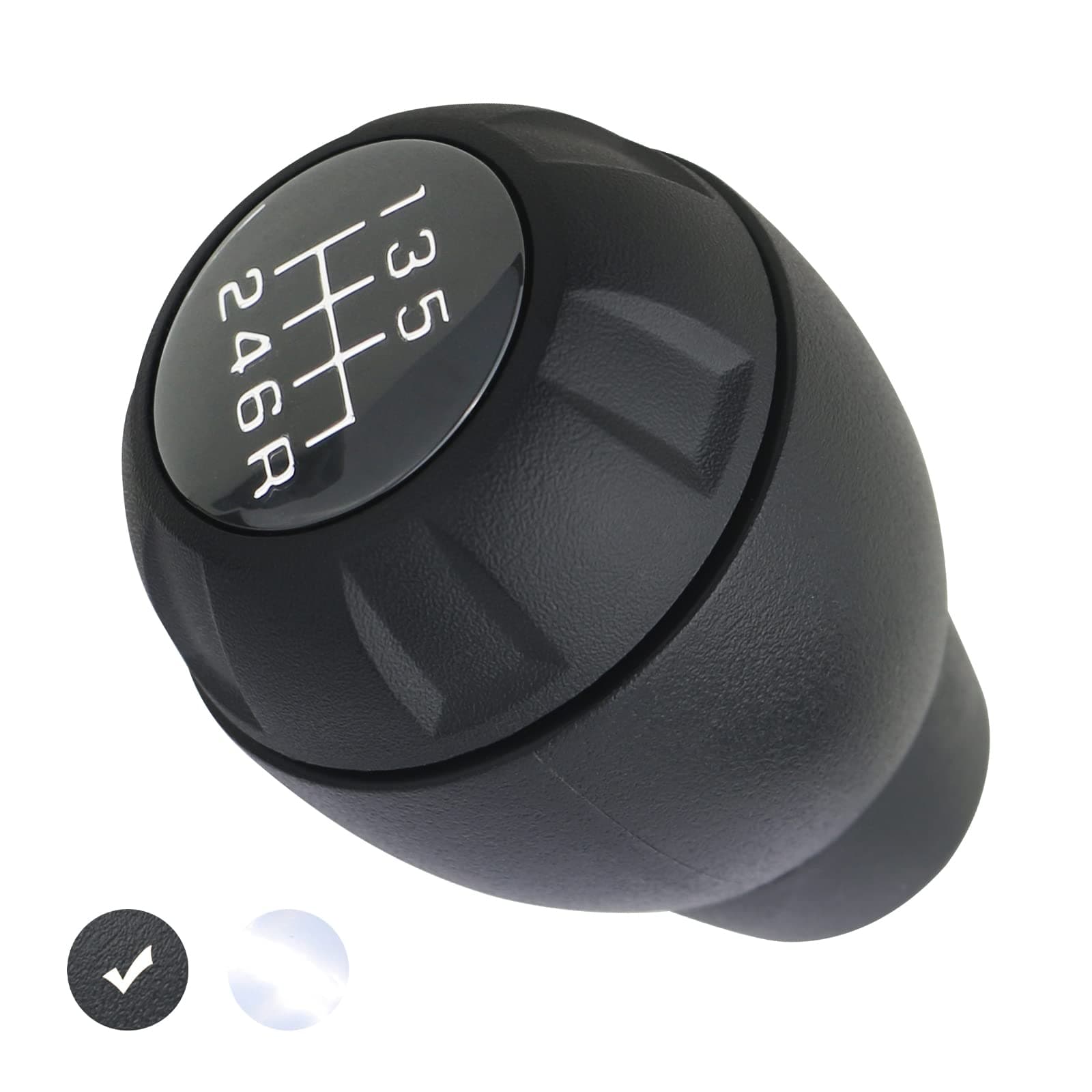 APPERFiT Shift Shifter Knob for Manual Transmission Black Compatible with Jeep Wrangler JK 2011 2012 2013 2014 2015 2016 2017 2018 Gear Shifter