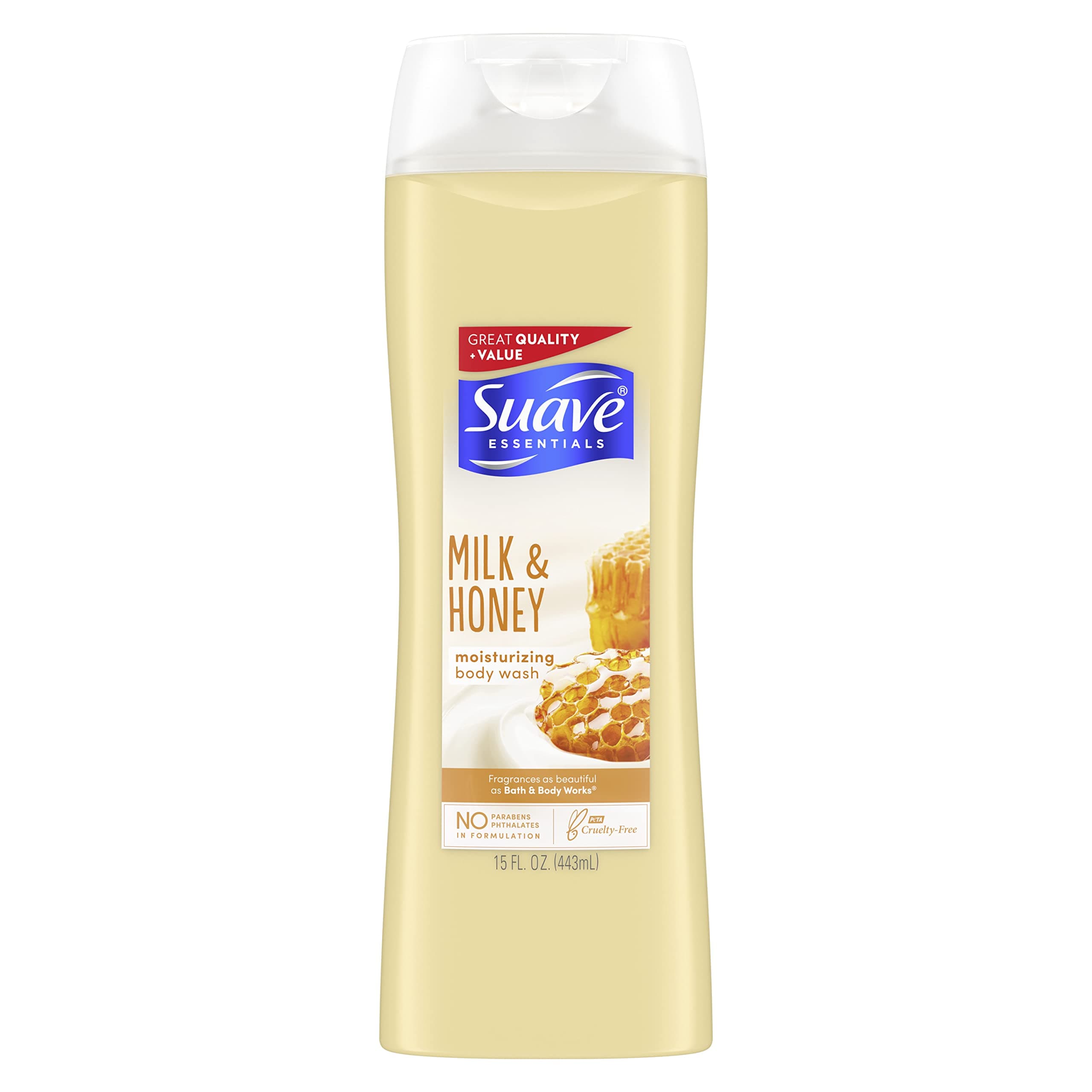 Suave Essentials Body Wash Creamy Milk and Honey Splash