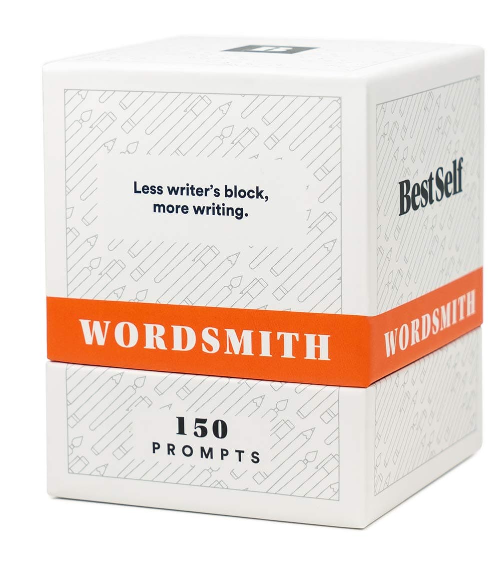 WordSmith Deck by BestSelf 150 Intellectually Stimulating Writing Prompts Designed to Inspire Journaling, Cure Writerâ€™s Block, Cultivate Creative Writing and Sharpen Writing Skills