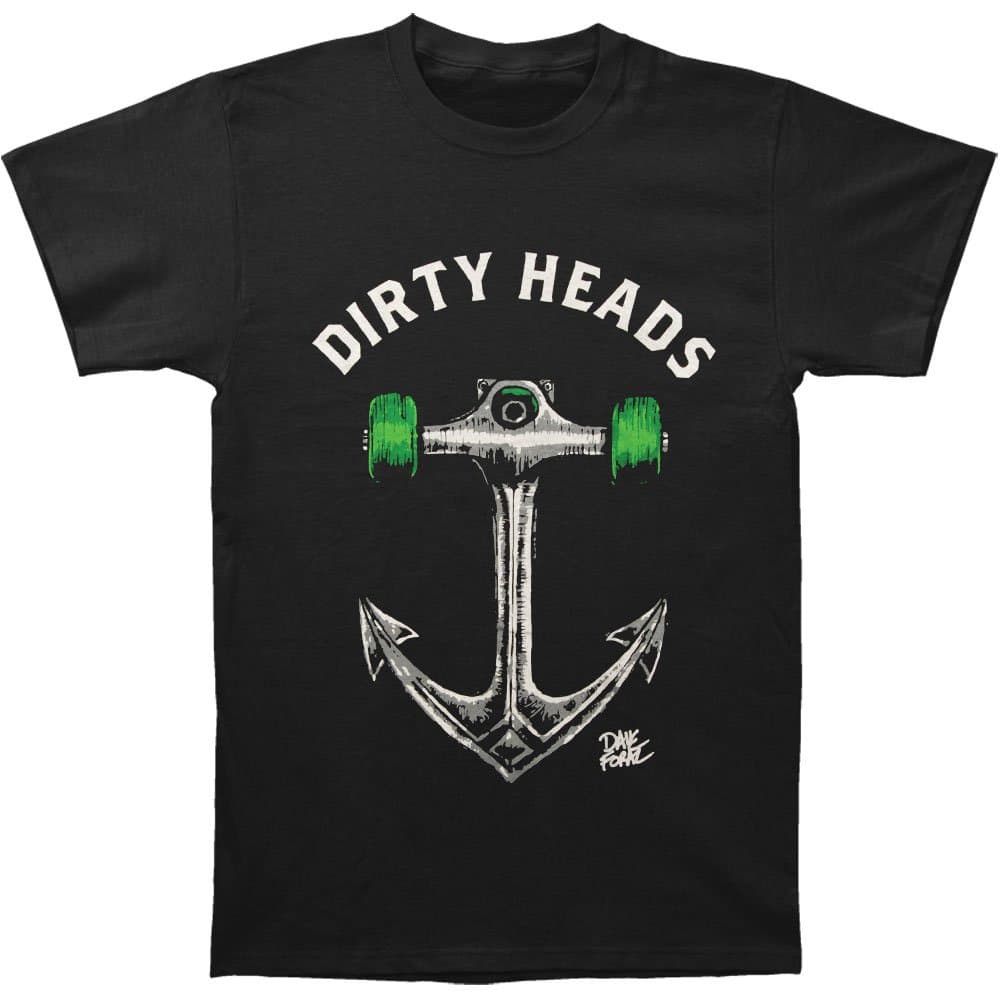 Dirty Heads Men's Skanchor Slim Fit T-shirt X-Large Black