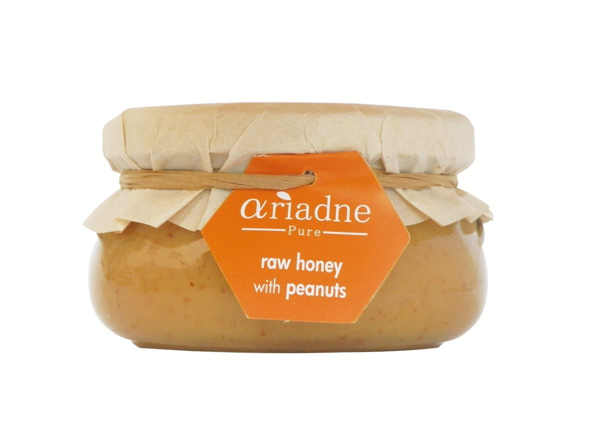 Mellona Pure Raw and Unique Creamy Honey with Raw Ground Peanuts, 230 g