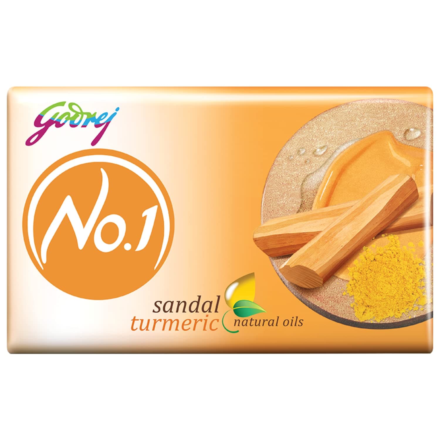 Godrej No.1 1 Bathing Soap Sandal & Turmeric Grade 1 Soap & Long lasting Fragrance, Combo Pack of 9 150g each, Multi