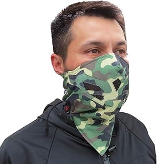 Grace Folly Half Face Mask for Cold Winter Weather. Use this Half Balaclava for Snowboarding, Ski, Motorcycle. (Many Colors)