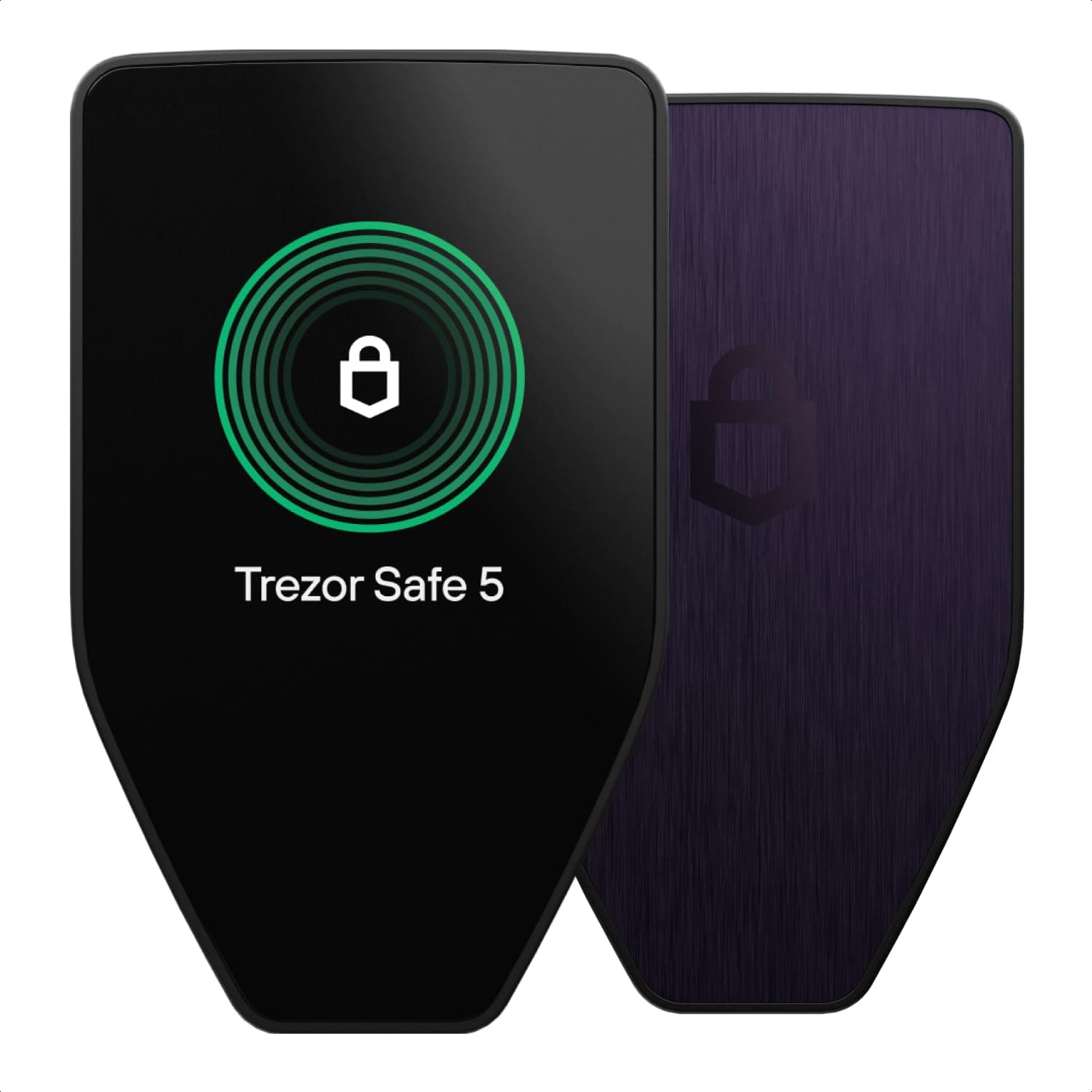 Trezor Safe 5 - Crypto Hardware Wallet with Secure Element & Passphrase, Color Touchscreen and Haptic Feedback, Protect your Bitcoin and Digital Assets (Violet Ore)