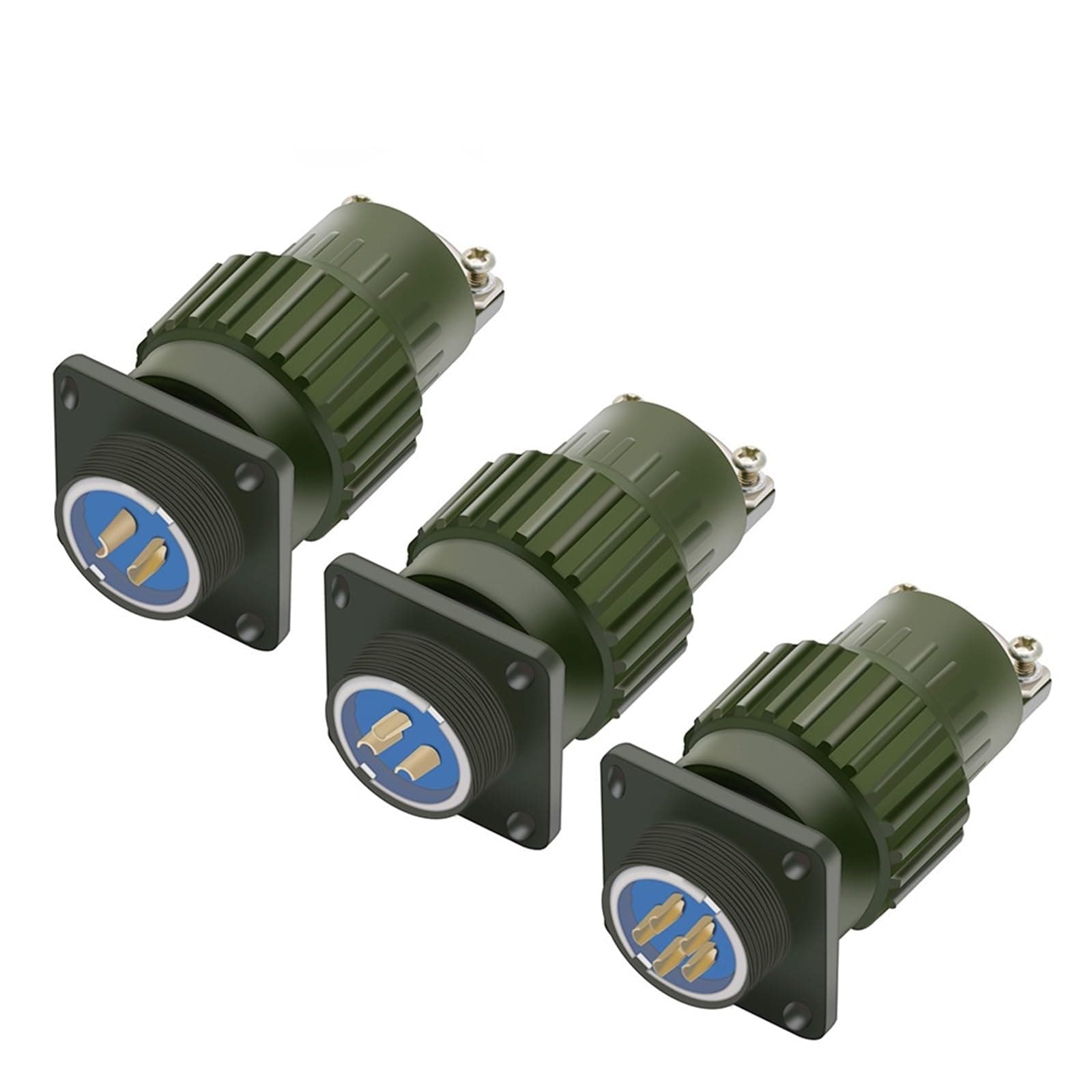 ROBAUN Y2M TJ/TK Green Aviation 21mm Y21M Fast Buckle Aviation Cable Connector Plug Male & Female 1Pcs (Color : Y2M-TJ-7PIN)